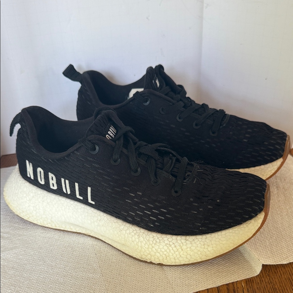 NOBULL Men's /Women’s Black Athletic Shoes with White Sole